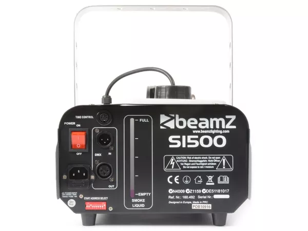 BEAMZ S1500 Smokemachine Dmx/timer Cntrl