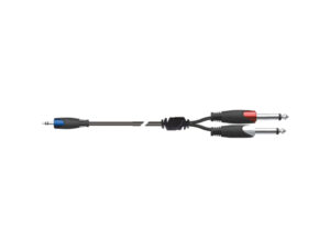 QUIKLOK Sx/30-3k Cavo Minijack Stereo/2 Jack Mono 3 Mt