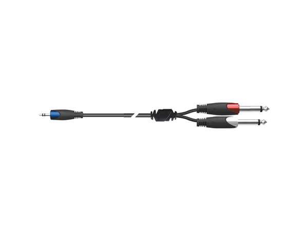 QUIKLOK Sx/30-3k Cavo Minijack Stereo/2 Jack Mono 3 Mt
