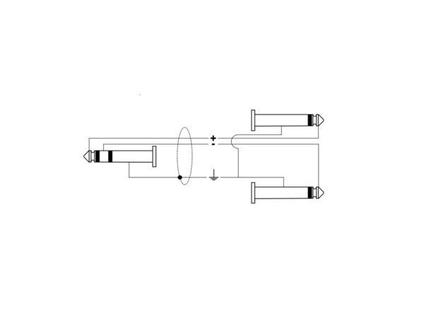 QUIKLOK Sx/30-3k Cavo Minijack Stereo/2 Jack Mono 3 Mt
