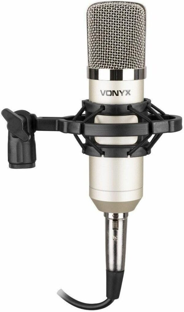 cm400-1 VONYX Cm400 Studio Cond. Micro 48v Silver