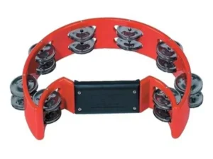 Tamburello Mezzaluna con Sonagli Rosso