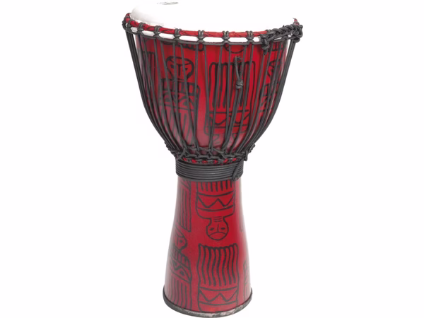 TANGA Fibd12-rd Djembe Fibra Energy 12" Sarong Rosso