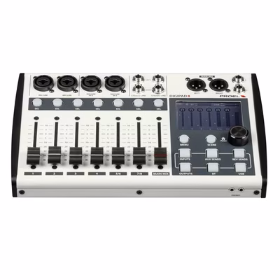 DIGI-4 Proel DIGIPAD8 Mixer Digi contr. App 7 fader motor. Bluetooth USB Display touch