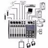 DIGI-6 Proel DIGIPAD8 Mixer Digi contr. App 7 fader motor. Bluetooth USB Display touch