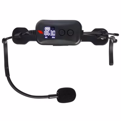 EIKON EKJ&H 512-541 MHz Sistema Mic Archetto wireless UHF con jack 6.3, Nero