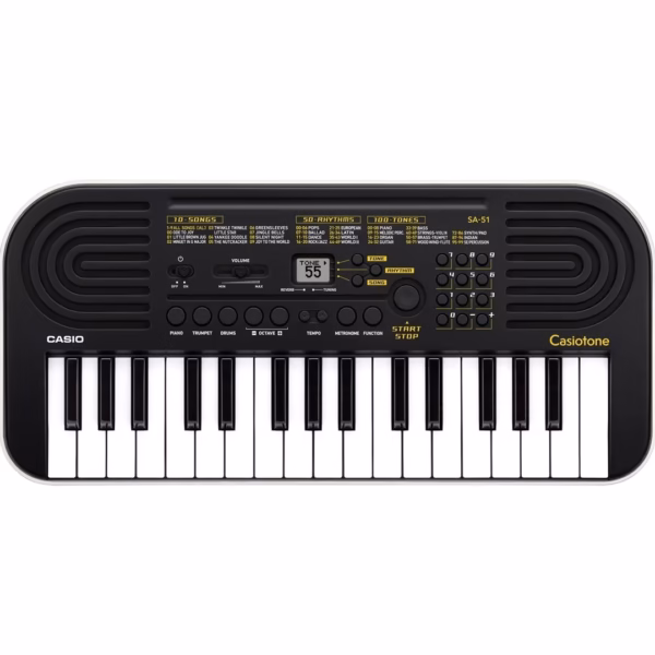sa-2 Casio SA-51 Mini Tastiera 32 tasti+borsa per tastiera+ alimentatore